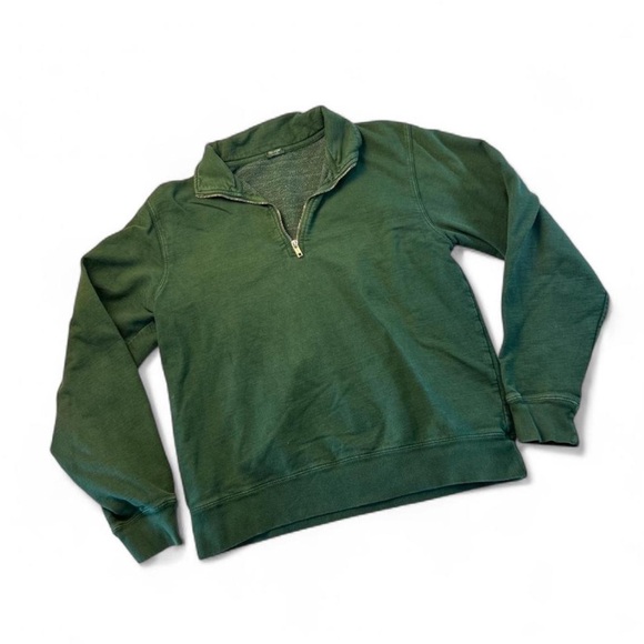 John Galt Green Quarter-Zip Sweatshirt - Picture 1 of 8